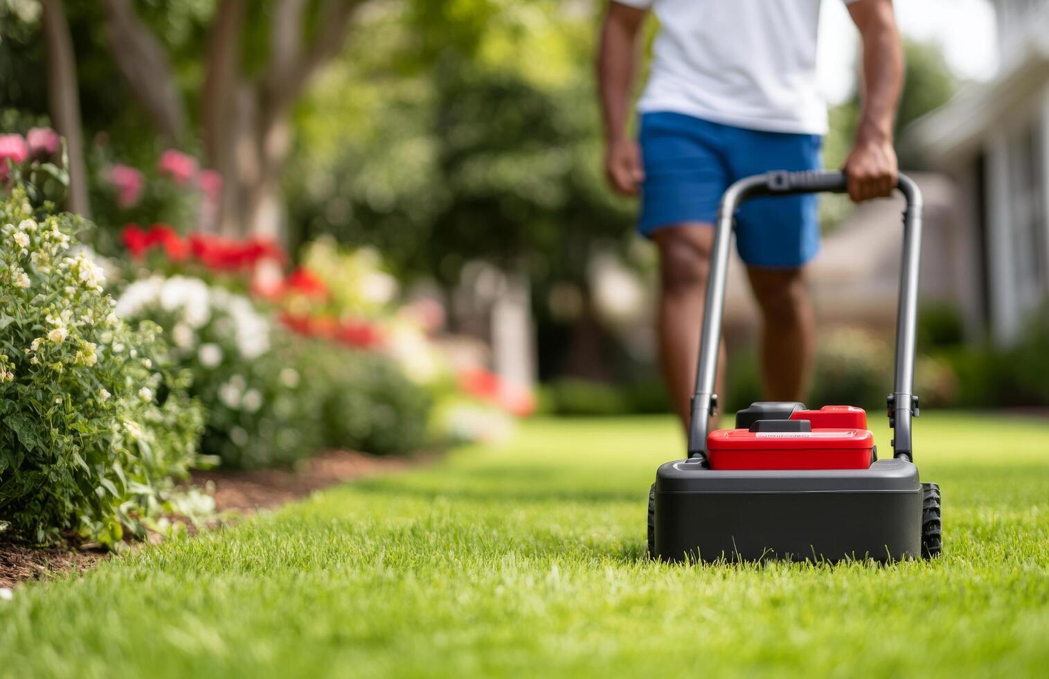 Battery lawn mower
