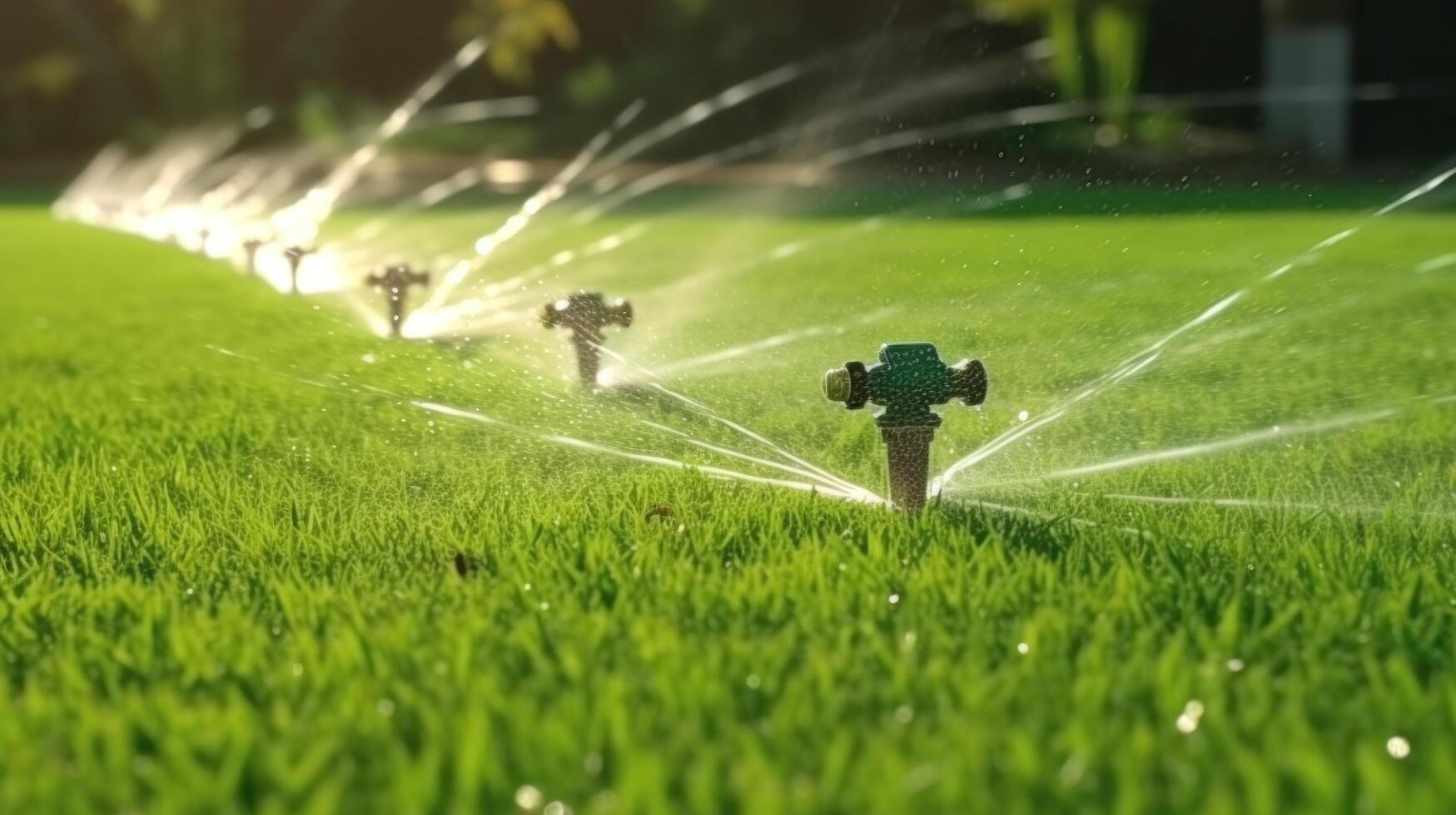 Lawn sprinkler irrigation